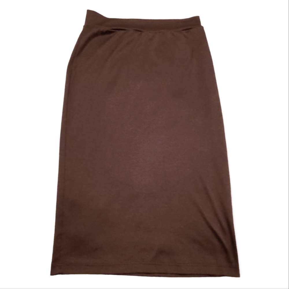 Black stretchy pencil skirt